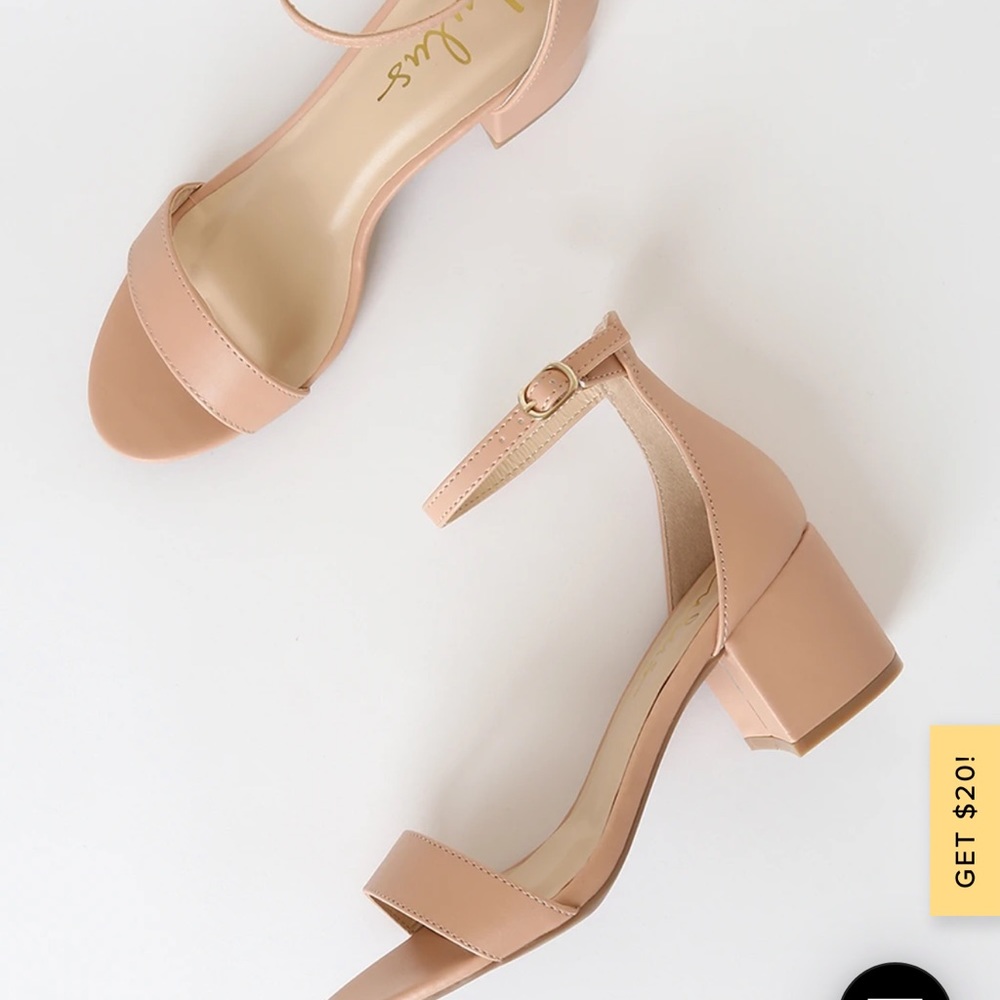 Lulus Almond simple Heels